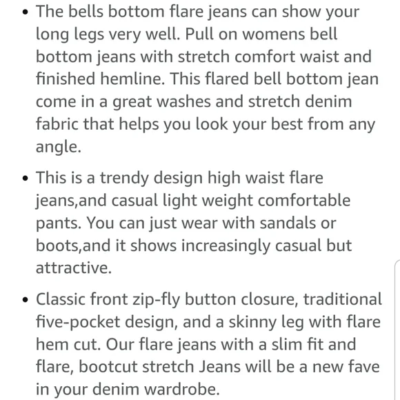 Fitted Bell Bottom Flare Jeans Y2K- Black - Picture 8 of 9